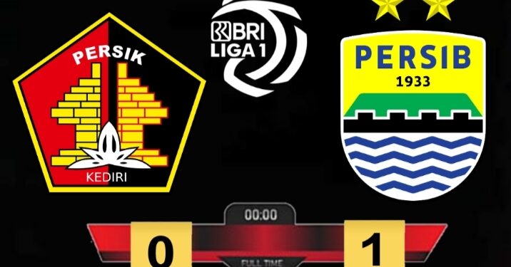 Persib Bandung unggul tipis 1-0 saat menghadapi Persik Kediri, Minggu 12 Desember 2021