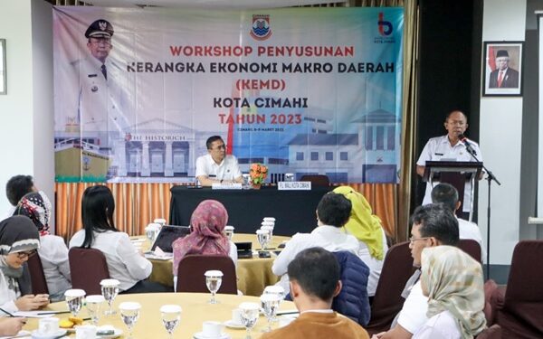 Workshop Penyusunan Kerangka Ekonomi Makro Daerah (KEMD) Kota Cimahi tahun 2023 di Simply Valore Hotel Cimahi