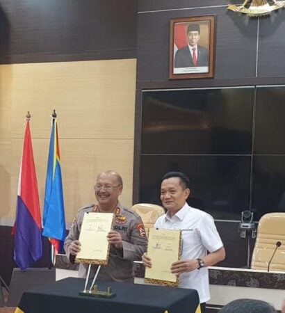Kasespim Lemdiklat Polri Bersama Kadivre Perhutani Jabar Banten Tandatangani Nota Kesepahaman