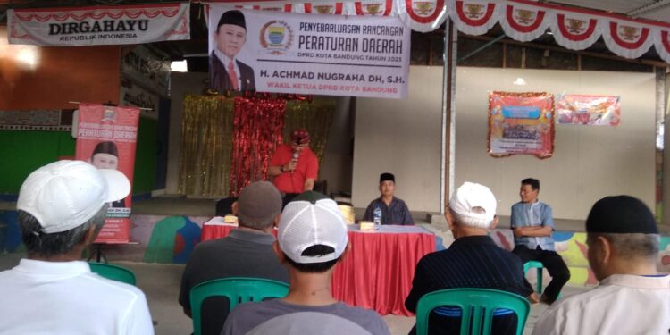 H. Achmad Nugraha D.H, SH, Gelar Pertemuan bersama Warga, tentang Penyebarluasan Raperda UMKM Kota Bandung