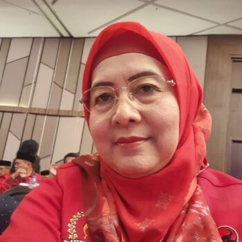 Anggota DPRD Jabar, Fraksi PDI Perjuangan, Hj. Iis Turniasih saat menghadiri Rakerda DPD PDI Perjuangan Jawa Barat, Senin 28 Agustus 2023