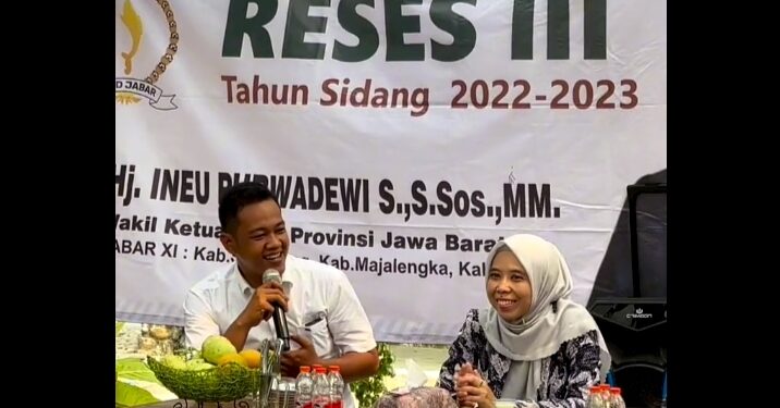 Ineu Purwadewi saat menggelar Reses III Tahun Sidang 2022-2023 di Desa Karyamukti, Kecamatan Tomo, Kabupaten Sumedang, Kamis 10 Agustus 2023