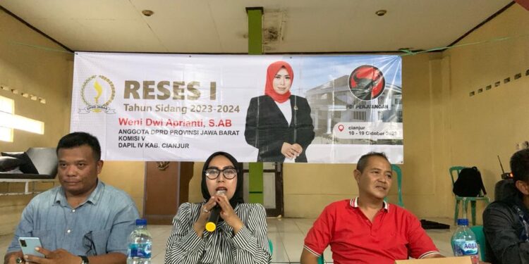 Weni Dwi Aprianti laksanakan reses di Kecamatan Warungkondang, Rabu 11 Oktober 2023