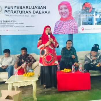 Anggota DPRD Jabar, Hj. Iis Turniasih melaksanakan Sosialisasi perda penyelenggaraan perlindungan anak, Minggu 19 November 2023