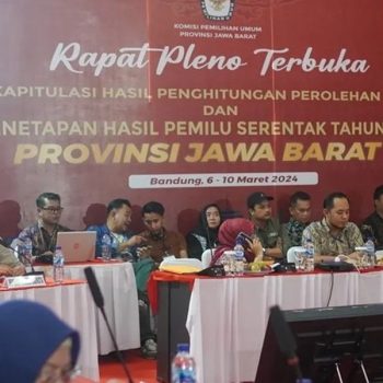 Rapat Pleno Masih Berlangsung, Rekapitulasi Nasional KPU Jawa Barat Dibatalkan