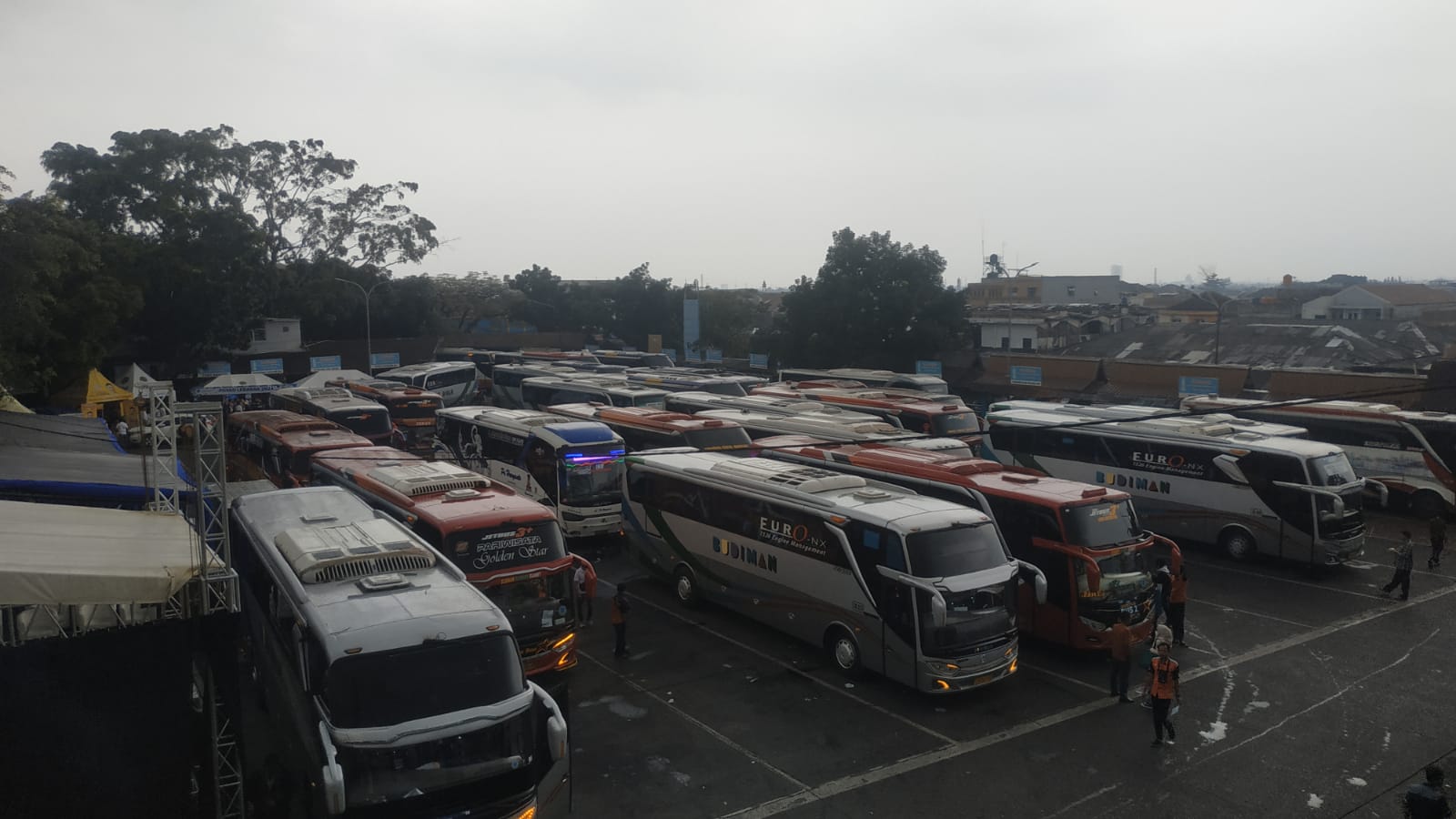 Tangkapan foto Terminal Cicaheum pada Selasa, (16/4/2024)