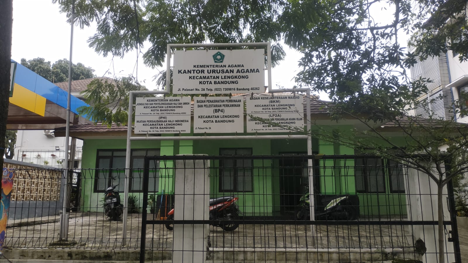Tangkapan foto gedung Kemenag Kota Bandung di Jalan Soekarno Hatta pada Jumat, (26/4/2024).
