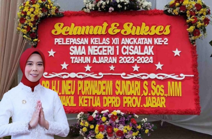 Wakil Ketua DPRD Jawa Barat Ineu Purwadewi sampaikan Selamat Kepada SMA Negeri 1 Cisalak, Kabupaten Subang