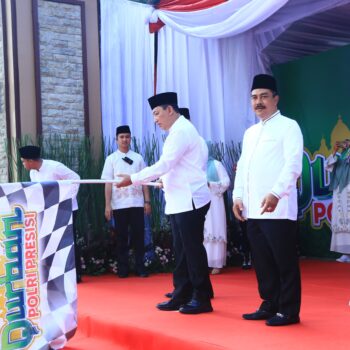 Tangkapan foto perayaan Idul Adha oleh Polri