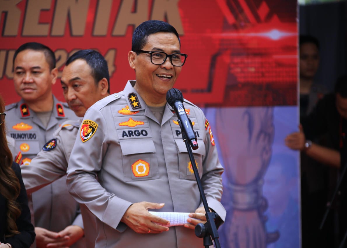 Tangkapan foto Menyambut peringatan Hari Bhayangkara ke 78