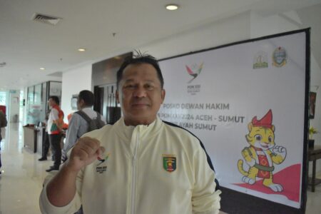 Ketua IODI Lampung, Ferry saat diwawancarai di Hotel Santika Dyandra (10/09/2024)/Farhan Dentamayall