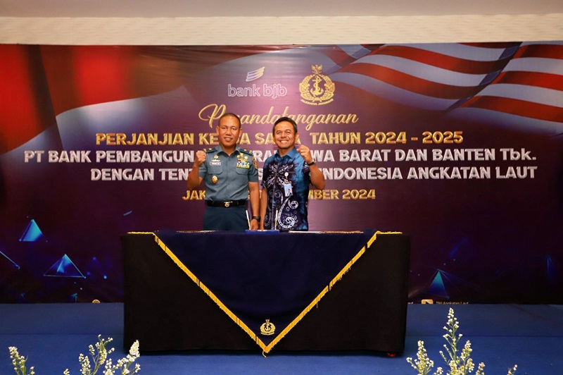 Bank bjb Perkuat Sinergi dengan TNI AL Tandatangani PKS Produk dan Layanan Perbankan