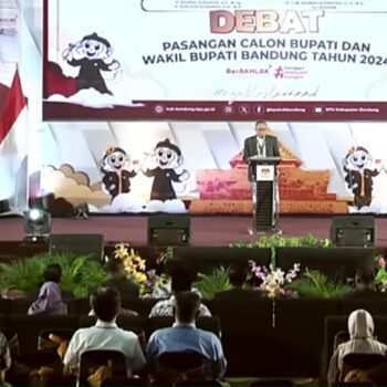 Tangkapan foto Debat Pilwakot Bandung