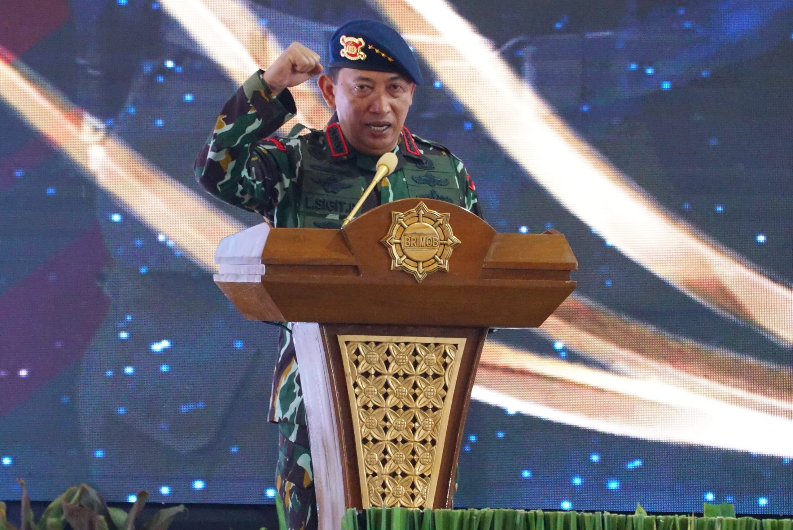 Tangkapan foto Kapolri Jenderal Pol. Listyo Sigit Prabowo