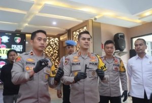 Tangkapan foto konferensi pers Polres Garut
