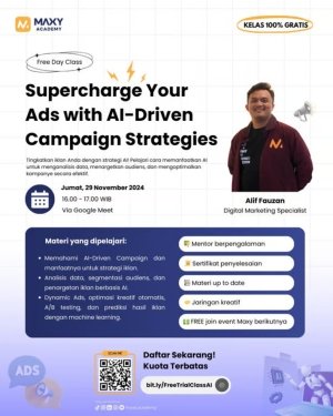 Optimalkan Kampanye Iklan dengan AI:, Maxy Academy Gelar Free Class Digital Marketing + AI 8