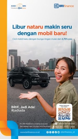 Jelang Libur Nataru, BRI Finance Tawarkan Promo Seru KKB Mobil Baru 4