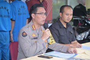 Tangkapan foto konferensi pers Polda Jabar