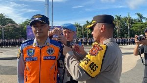 Tangkapan foto apel Polrestabes Bandung