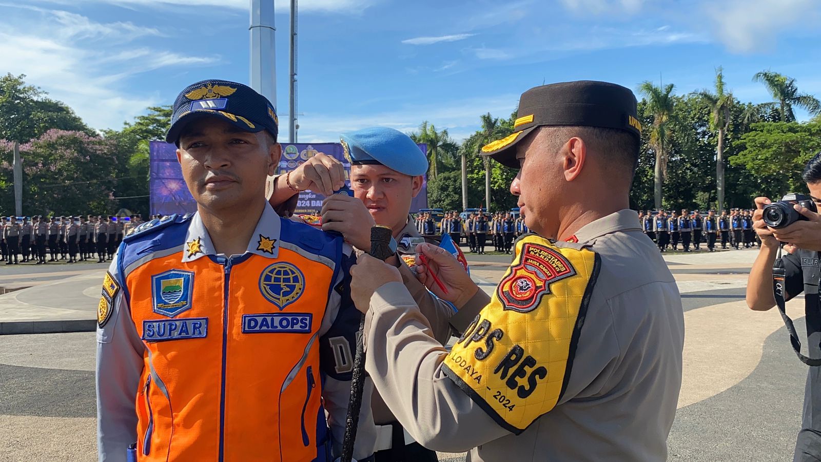 Tangkapan foto apel Polrestabes Bandung