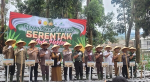 Perhutani Gelar Penanaman Jagung Serentak Dukung Ketahanan Pangan Nasional di Cisarua