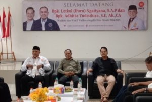 Walikota dan Wakil Walikota Cimahi terpilih Ngatiyana - Adhitia Yudhistira saat berkunjung ke kantor DPRD PKS Kota Cimahi, Sabtu 18/01/2025.