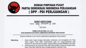 Tangkapan foto Keputusan (SK) DPP PDIP/Net
