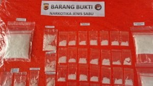 Tangkapan foto sabu (Sumber: Polres Bogor)