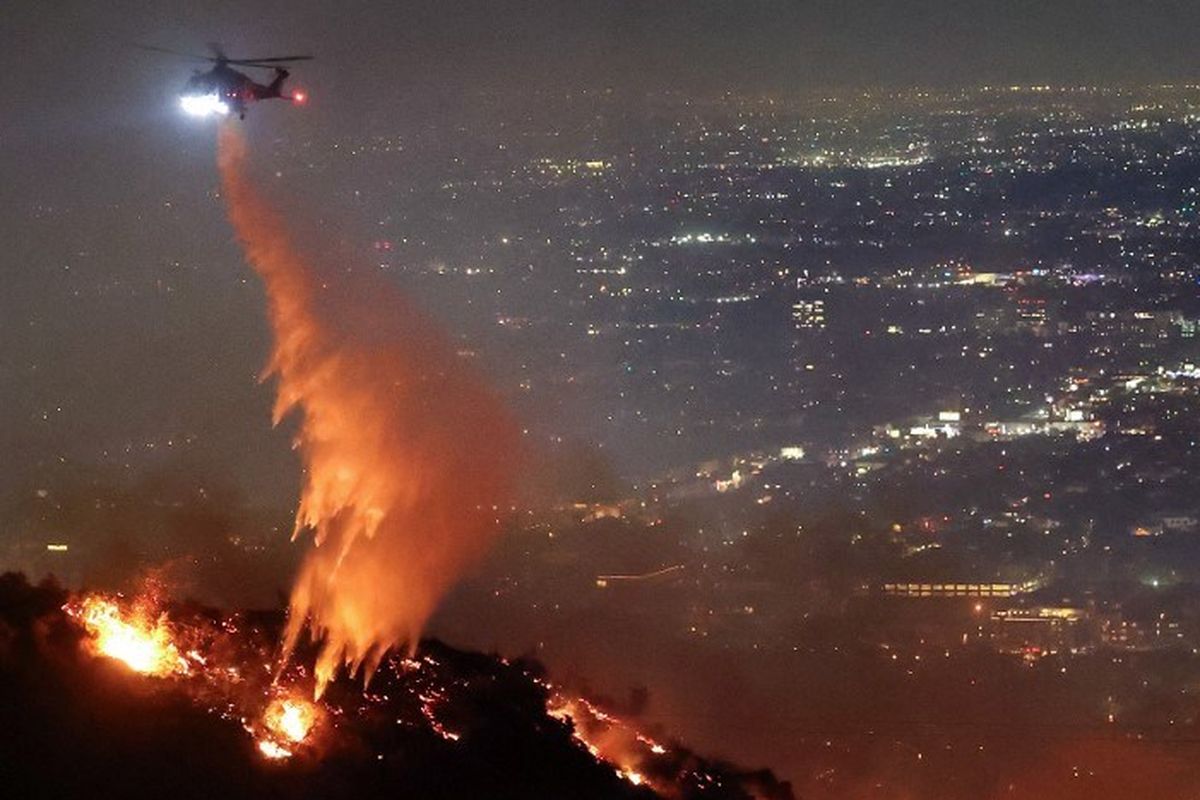 Tangkapan foto Los Angeles (Sumber: LA Times)