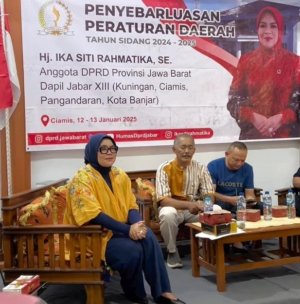 Ika Siti Rahmatika Sosialisasikan Perda Desa Wisata di Desa Situmandala Ciamis