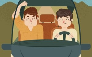 Ilustrasi orang berkendara (freepik)