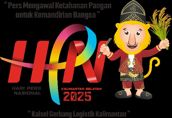 Persatuan Wartawan Indonesia (PWI) menetapkan logo Hari Pers Nasional (HPN) 2025 dengan ikon utama Bekantan (Sumber: Dok. PWI Pusat)