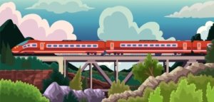 Ilustrasi kereta api (sumber pikisuperstar/freepik)