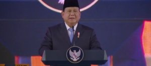 Tangkapan foto Presiden RI Prabowo Subianto. (Sumber: Siaran langsung YouTube Sekretariat Negara)