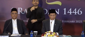 Tangkapan foto sidang Isbat. (Sumber: Konferensi Pers Kemenag)