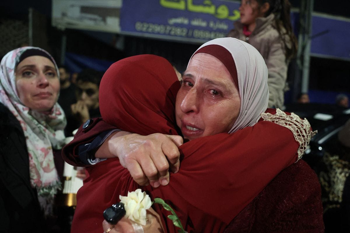 Tangkapan foto 110 tahanan asal Palestina akhirnya dibebaskan (Sumber: Reuters)