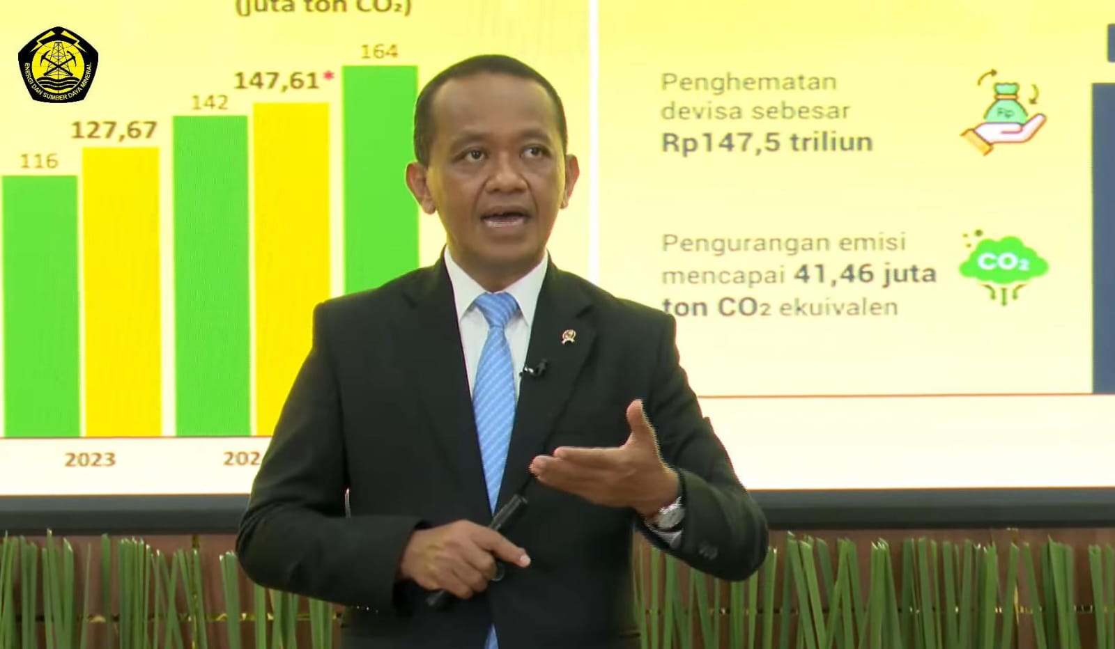Tangkapan foto Menteri ESDM Bahlil (Sumber: Kementrian ESDM)