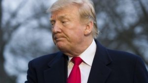 Tangkapan foto Presiden Trump (Sumber: The Detroit News)