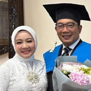 Momen Atalia Praratya menemani Ridwan Kamil (sumber ig: ataliapr)