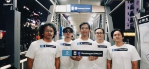 D'MASIV saat menghadiri acara penamaan hak Halte Transjakarta Petukangan (sumber ig: Pt_Transjakarta)