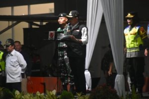 Ini Pesan Bupati Saat Pimpin Apel Gelar Pasukan Malam Lebaran
