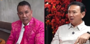 Kolase foto Hotman Paris dan Ahok (sumber: Hasanah.id)