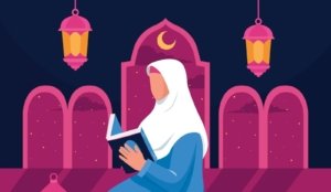 Ilustrasi membaca Al-Qur'an (sumber: Freepik)