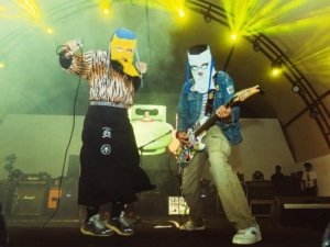 Tangkapan foto band Sukatani. (Sumber: Instagram Sukatani)
