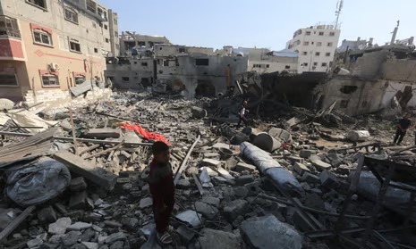 Tangkapan foto Gaza. (Sumber: The Guardian)