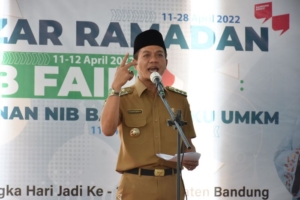 Tangkapan foto Dadang Supriatna, Bupati Bandung. (Sumber: Pemkab Bandung)