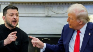 Trump dan Zelensky Terlibat Perdebatan Sengit (Sumber: REUTERS/Brian Snyder)