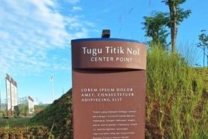 Tangkapan foto tulisan 'Lorem Ipsum' di IKN. (Sumber: X)