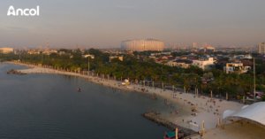 Tangkapan foto Pantai Ancol. (Sumber: web Ancol)