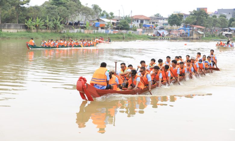 Tangkapan foto Perahu Naga. (Sumber: Kota Tangerang)